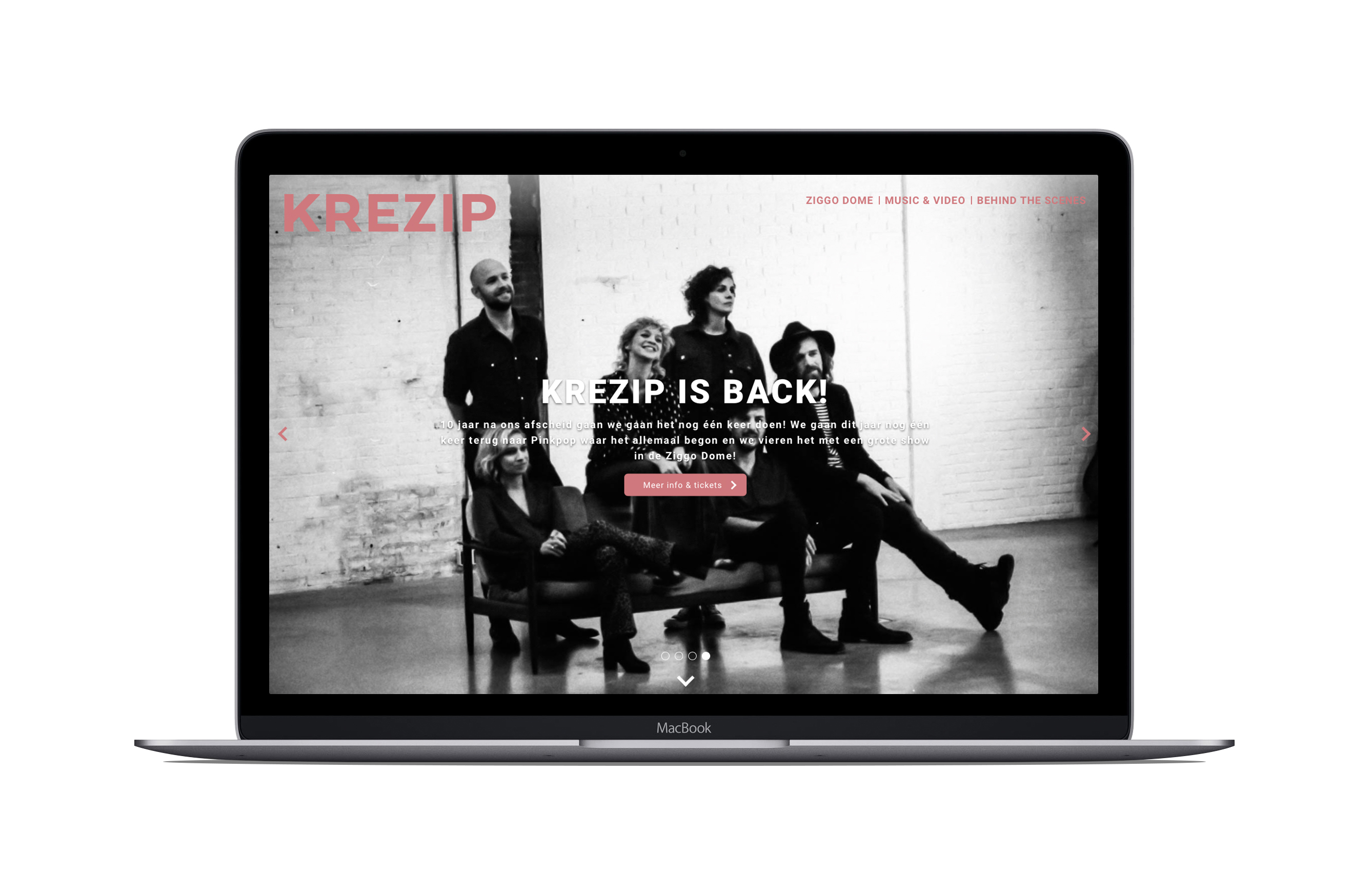 Krezip: Digital design en realisatie website